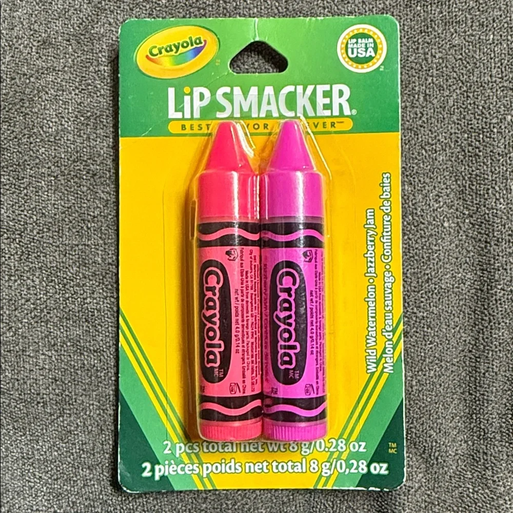 🍒🍉 Starburst / Crayola Flavored Lip Smacker Set 🍉🍇